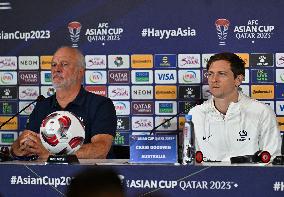 AFC Asian Cup Qatar 2023 Press Conference Australia And  Indonesia