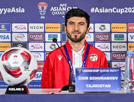 AFC Asian Cup Qatar 2023 Press Conference Tajikistan And United Arab Emirates