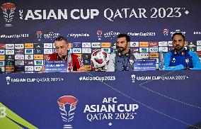 AFC Asian Cup Qatar 2023 Press Conference Tajikistan And United Arab Emirates