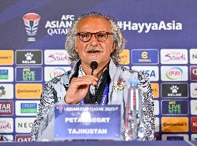 AFC Asian Cup 2023 Qatar Round Of 16 Match Tajikistan  Press Conference