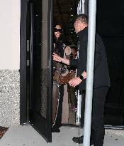 Kim Kardashian and Kanye West attend childrens basketball game - LA