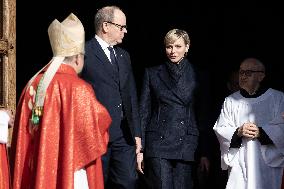 NO TABLOIDS: Ceremony of the Sainte-Devote-Monaco.