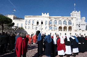 NO TABLOIDS: Ceremony of the Sainte-Devote-Monaco.