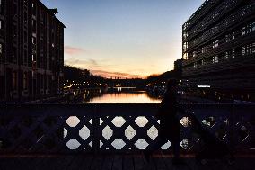 Sunset At The Canal de l'Ourcq - Paris