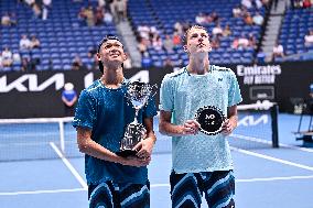 Australian Open - Japan Sakamoto Wins Junior Title