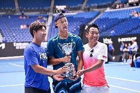 Australian Open - Japan Sakamoto Wins Junior Title