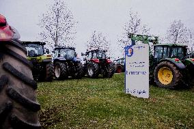 Farmers protest in Bretagne