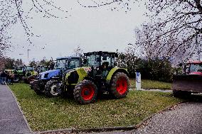 Farmers protest in Bretagne