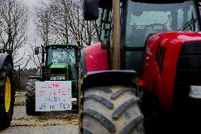 Farmers protest in Bretagne