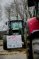 Farmers protest in Bretagne