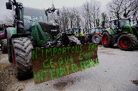 Farmers protest in Bretagne