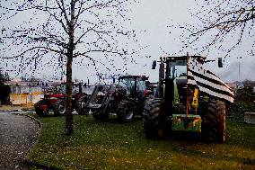 Farmers protest in Bretagne