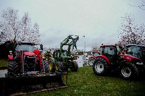 Farmers protest in Bretagne