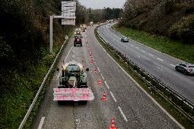 Farmers protest in Bretagne