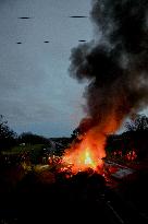 Farmers protest in Bretagne