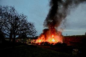 Farmers protest in Bretagne