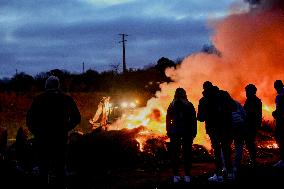 Farmers protest in Bretagne