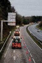 Farmers protest in Bretagne