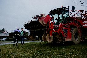 Farmers protest in Bretagne