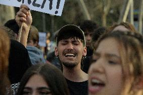 March Against The Genocide In Palestine In Madrid