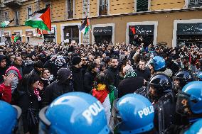Demonstrations In Support Of Palestine In Milan
