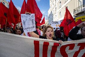 Demonstration In Defense Of The Right To Dignified Housing In Portugal