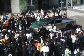 Tesla Cybertruck Displayed in Hangzhou