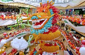 Giant Dragon at A Shopping Maill in Rugao