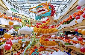 Giant Dragon at A Shopping Maill in Rugao
