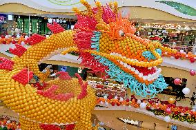 Giant Dragon at A Shopping Maill in Rugao