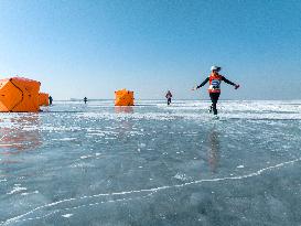 A Marathon on The Ice in Shenyang