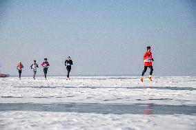 A Marathon on The Ice in Shenyang