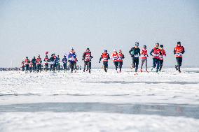 A Marathon on The Ice in Shenyang