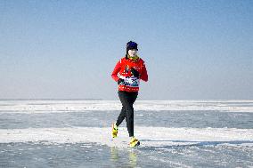 A Marathon on The Ice in Shenyang