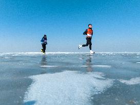 A Marathon on The Ice in Shenyang