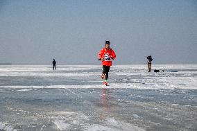 A Marathon on The Ice in Shenyang