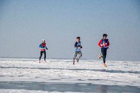 A Marathon on The Ice in Shenyang