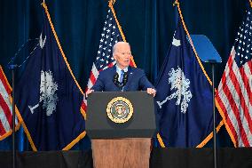 President Of The United States Joe Biden At South Carolina’s First In The Nation Dinner