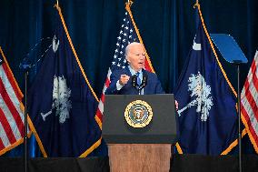 President Of The United States Joe Biden At South Carolina’s First In The Nation Dinner