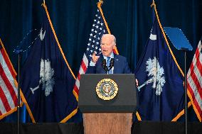 President Of The United States Joe Biden At South Carolina’s First In The Nation Dinner