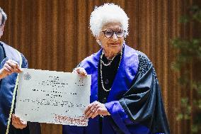 The Award Ceremony Of The Honorary Degrees In Historical Sciences To Liliana Segre During The International Holocaust Remembranc