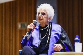 The Award Ceremony Of The Honorary Degrees In Historical Sciences To Liliana Segre During The International Holocaust Remembranc