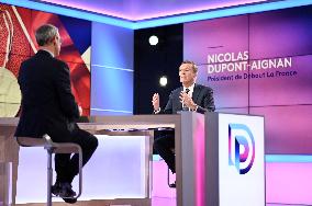 Nicolas Dupont-Aignan On Dimanche En Politique - Paris