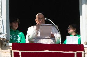 Pope Francis Leads Angelus Prayer - Vatican