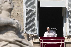 Pope Francis Leads Angelus Prayer - Vatican