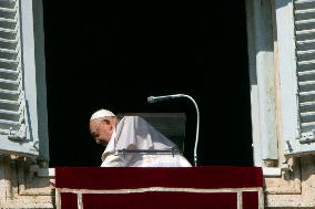 Pope Francis Leads Angelus Prayer - Vatican