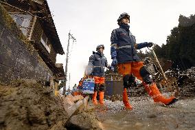 Aftermath of strong quake in central Japan