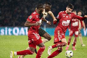 Ligue 1 match between, Paris Saint Germain " "PSG" Stade Brestois 29