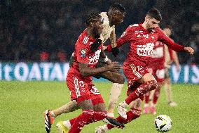 Ligue 1 match between, Paris Saint Germain " "PSG" Stade Brestois 29
