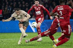 Ligue 1 match between, Paris Saint Germain " "PSG" Stade Brestois 29